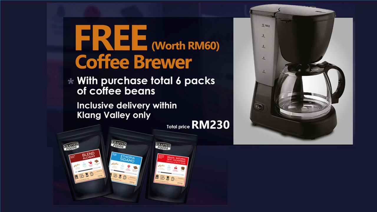 free coffee maker with purchase of coffee 2021